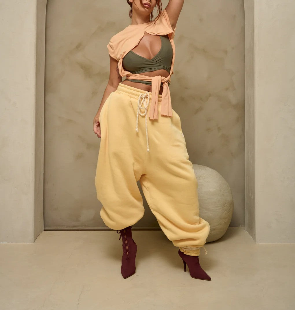 Cloud Teddy Vest Super Jogging Pants 2-Piece Set