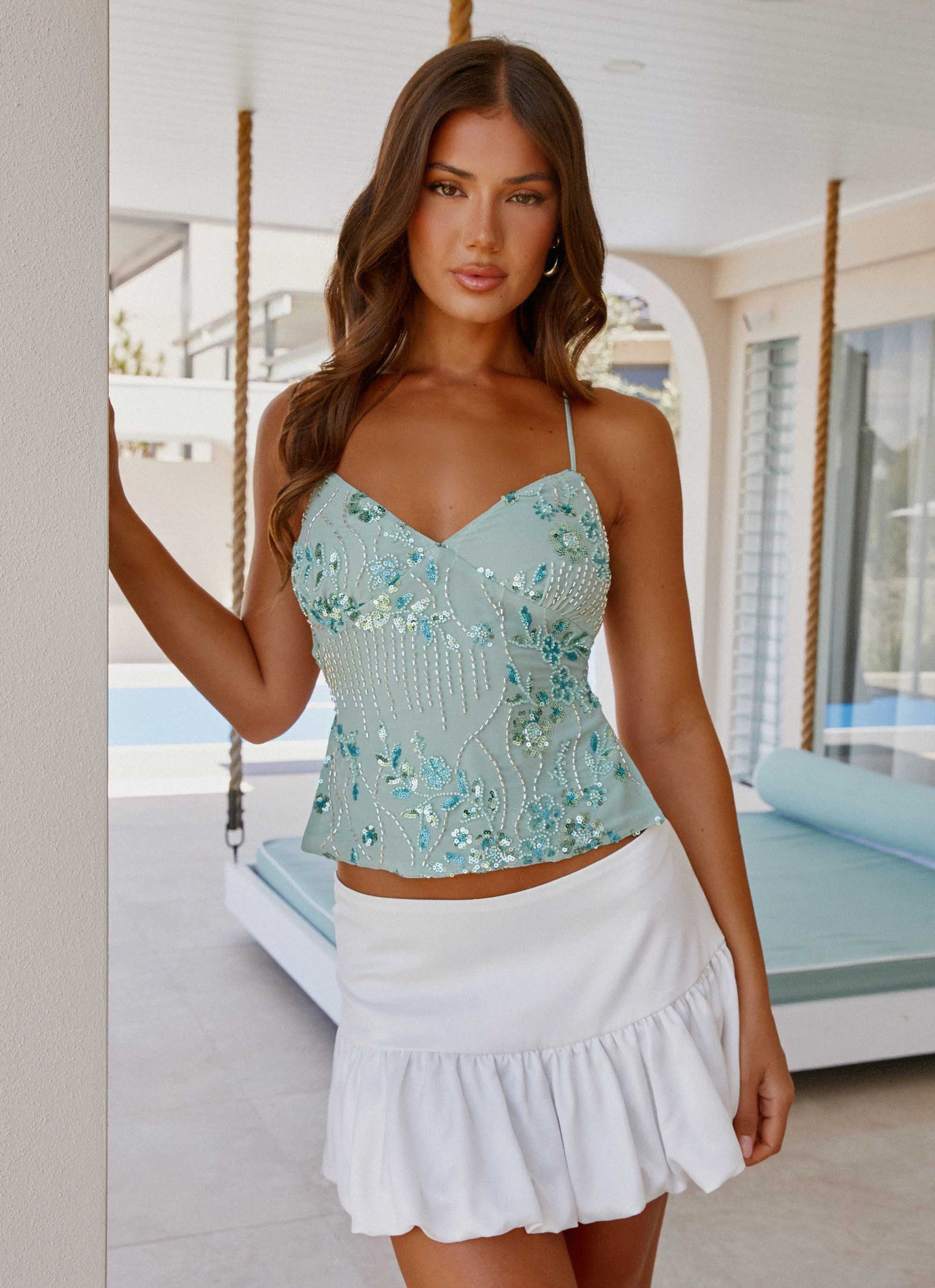 GlamourGlow™ Sparkle Camisole