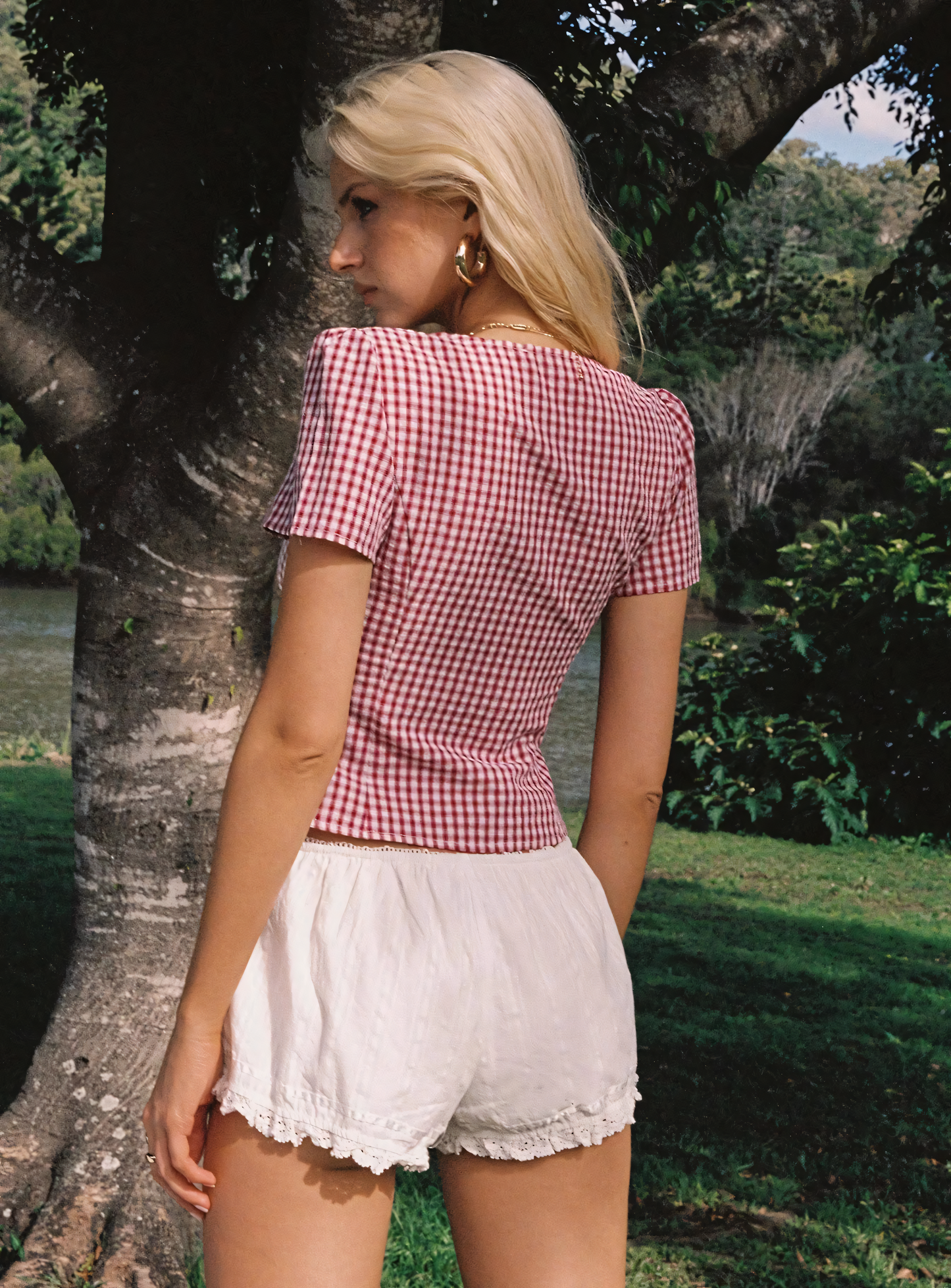 WaistHug™ V-Neck Blouse