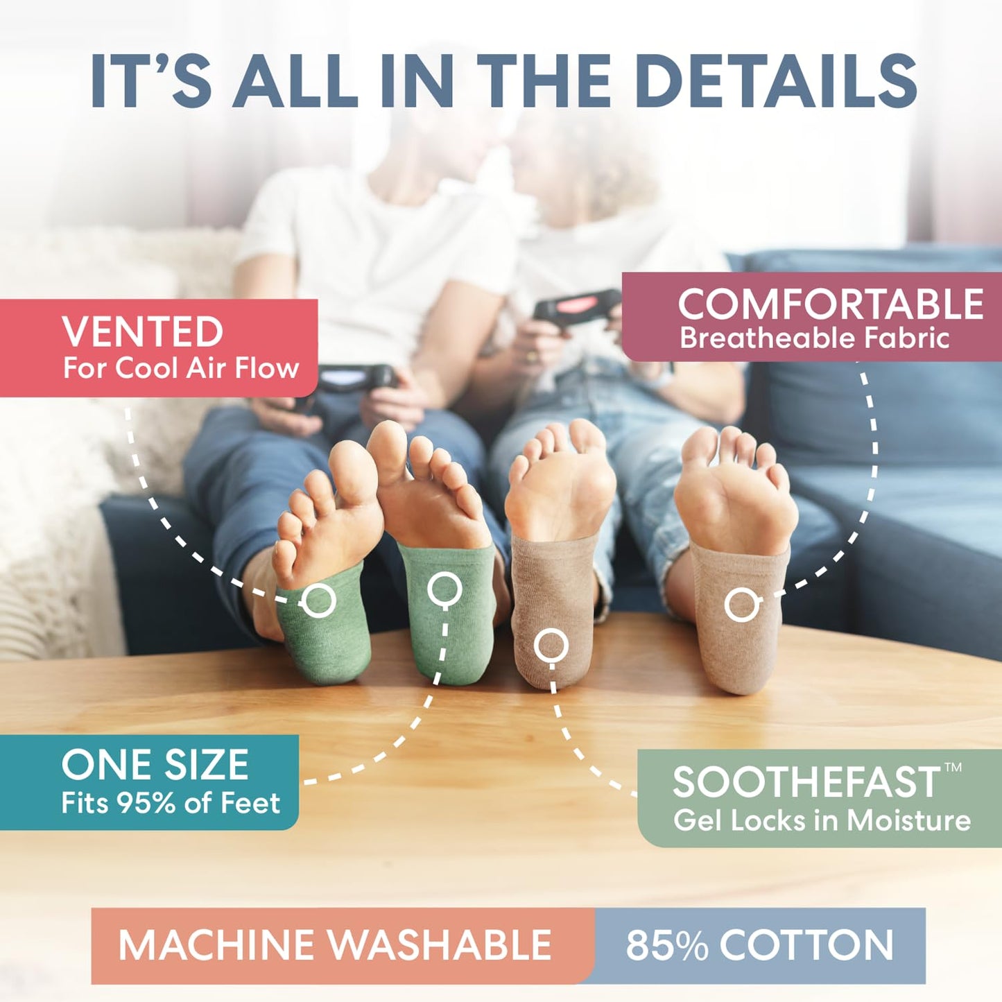 Dr. Frederick's Original Moisturizing Heel Socks
