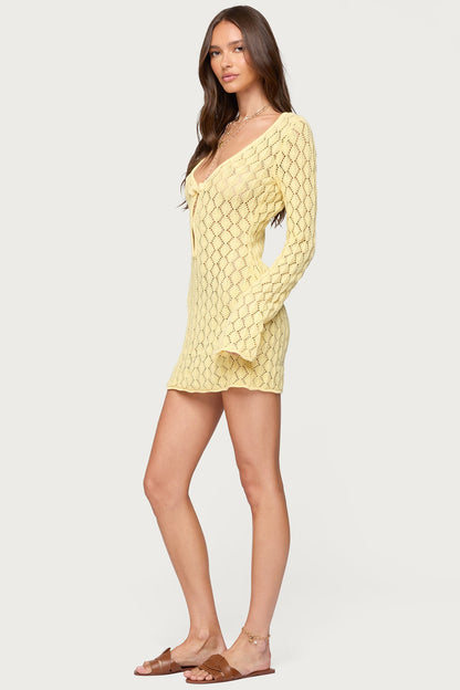 La Sirena® Crochet Mini Dress