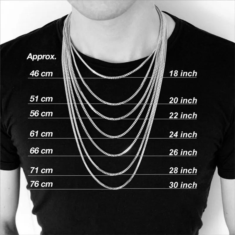 Vnox LuxeCurb Diamond-Cut Necklace