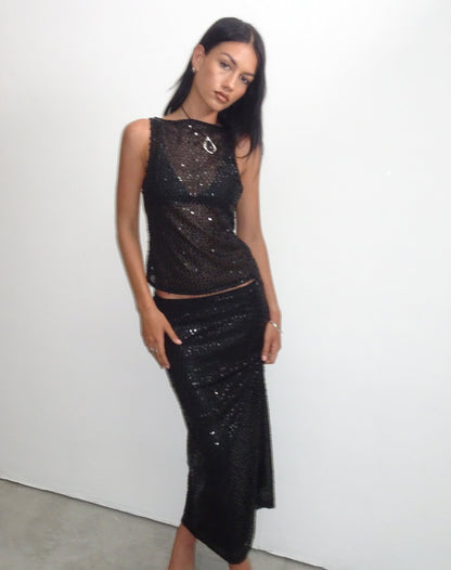 Moonlit Mirage Top