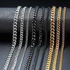 Vnox LuxeCurb Diamond-Cut Necklace